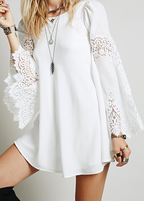 Hvid blonde tunika